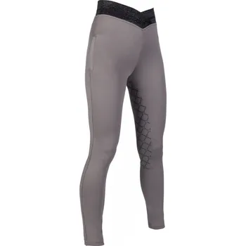 Jezdecké kalhoty Rajtky HKM Ruby full silicon dívčí 158/164 šedá