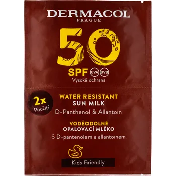 Přípravek na opalování SUN Mléko na opalování SPF 50, 2 x 15 ml Dermacol - Oficiální e-shop Dermacol