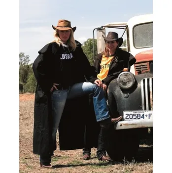 Australský kabát Bush Skins M černá