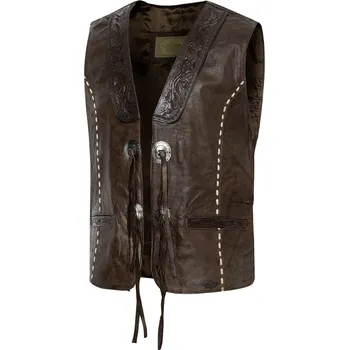 Pánská vesta Vesta Stars and Stripes Alamo M hnědá