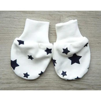 Rukavice AMÁLKA Bavlněné rukavičky, hvězdičky Velikost: 56-68