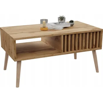 Konferenční stolek Konferenční stolek Malecki Meble obdélníkový 90 x 50 x 45 cm dub wotan