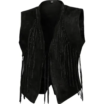 Dámská vesta Vesta Stars and Stripes s trásněma W-02 XXXL černá