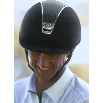 Helma na motorku Přilba Samshield V2 Premium alcantara/kůže L černá