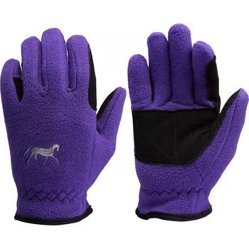 Jezdecké rukavice Rukavice Horze Kids Fleece 5let fialová
