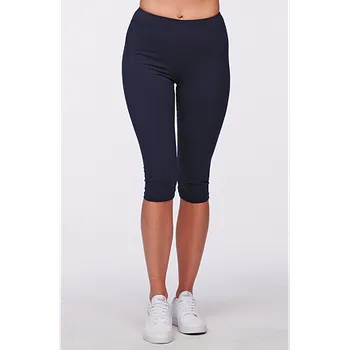 Dámské kalhoty Sportovní bavlněné modré dámské 3/4 kalhoty 259 velikost 4XL