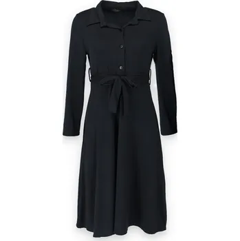 Dámské šaty Košilové šaty U9985 Italie barva: černá