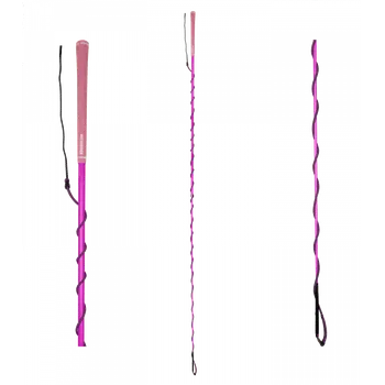 Jezdecký bičík Bič lonžovací teleskopický 2m neon růžová