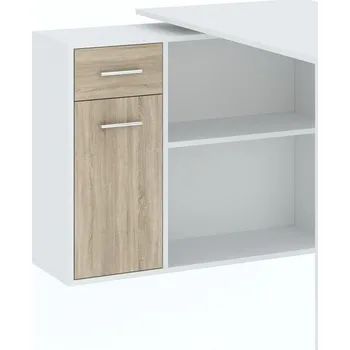 Psací stůl Psací stůl 1D1S SORIA bílá/dub sonoma