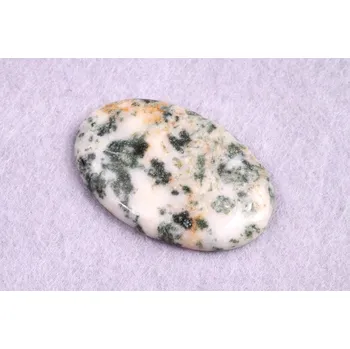 Korálek Kabošon Tree Agate č.1717 (37x24x5mm)