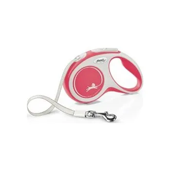 Vodítko pro psa Vodítko FLEXI Comfort S pásek 5m/15kg červená NEW