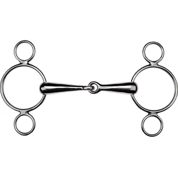 Udidlo pro koně Udidlo sněhulák dvoukroužkový 135mm