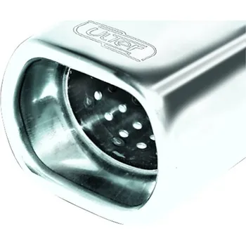 Zadní díl výfuku ULTER SPORT Sportovní výfuk 1x 80x65mm - NEREZ NRS142, univerzální Průměr vstupu: 55 mm