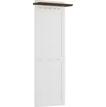 Massivo.cz Věšákový panel Marone Elite s policí, dekor bílá-hnědá, masiv, borovice