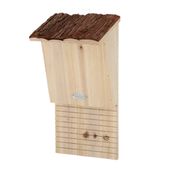 Hnízdní budka Budka pro netopýry BAT, s kůrou, přírodní 100%FSC, 20x40x16cm|Esschert Design