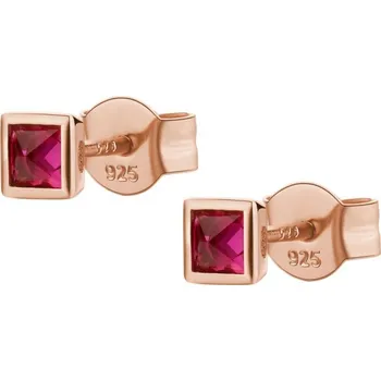 Náušnice Rosato Jemné bronzové náušnice pecky se zirkony Cubica RZCU84 + 2 měsíce na vrácení zboží