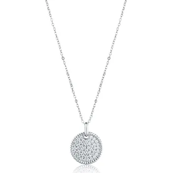 Náhrdelník JVD Stříbrný dámský náhrdelník se zirkony SVLN0566XK5BI45 + 2 měsíce na vrácení zboží