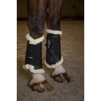 Koňské kamaše Kamaše Norton XTR s beránkem pony černá/přírodní