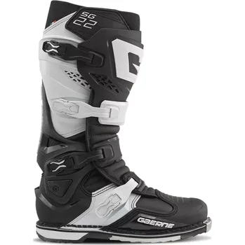 Moto obuv Motokrosové/enduro boty GAERNE SG 22 barva černá/bílá (zcela nový model motokrosových botů Gaerne SG22)