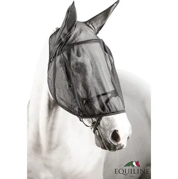 Koňská maska proti hmyzu Maska proti hmyzu Equiline S černá