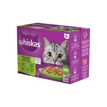 Krmivo pro kočku Whiskas kaps. Core mix výběr v želé 12x85g