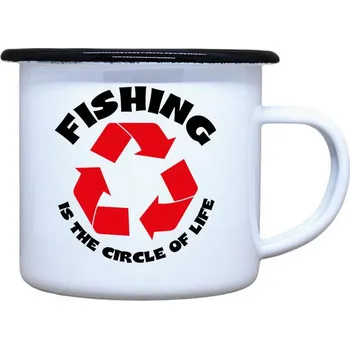 DOBRÝ TRIKO Plecháček s potiskem Fishing Velikost plecháčku: 330 ml