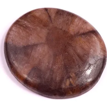 Přírodní kámen Kabošon Chiastolite Jasper č.1810 (37x33x6mm)