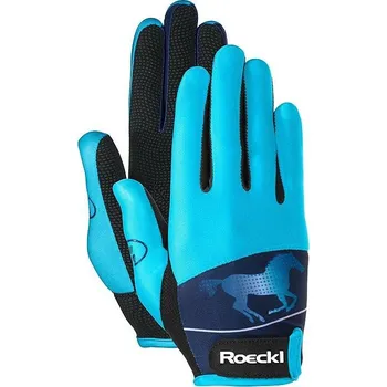Jezdecké rukavice Rukavice Roeckl Kansas 5 tyrkysová