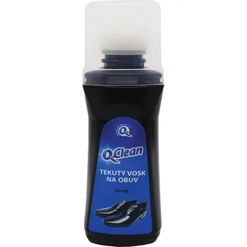 Přípravek pro údržbu obuvi Q-Clean tekutý vosk na obuv 75 ml černý