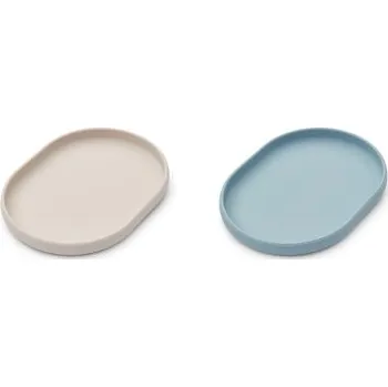 Liewood Anita Talíře 2 ks - Sandy/Sea Blue