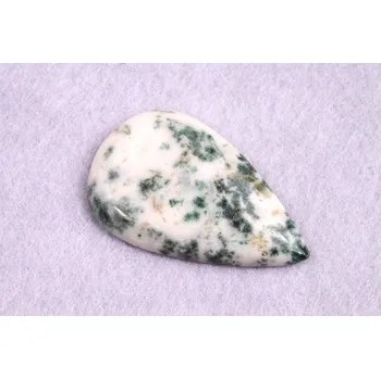 Korálek Kabošon Tree Agate č.1731 (40x25x6mm)