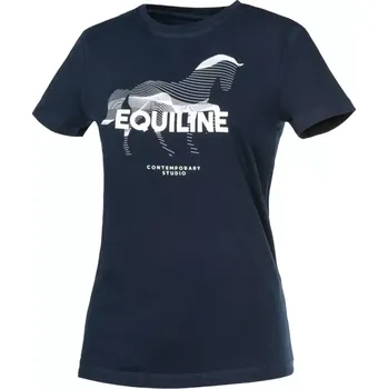 Dámské tričko Triko Equiline Cubby L tmavě modrá