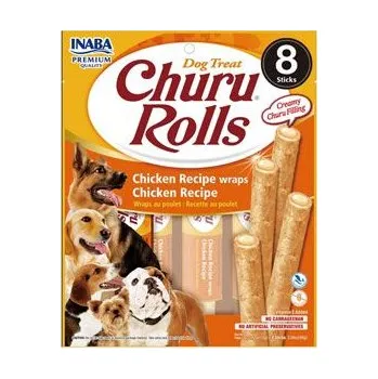 Pamlsek pro psa Churu Dog Rolls Chicken wraps Chicken 8x12g