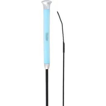 Jezdecký bičík Bičík Drezurní Gel 120cm světle modrá