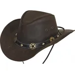 Klobouk kožený Concho S černá