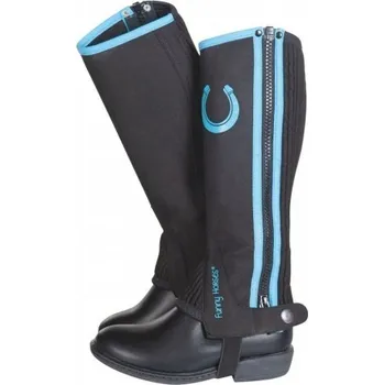 Jezdecké kalhoty Chapsy HKM Funny Horses dětské černá/modrá 6let