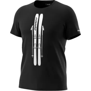 Pánské tričko Pánské tričko Dynafit GRAPHIC COTTON T-SHIRT Skis - černá S