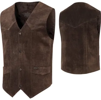 Pánská vesta Vesta Stars and Stripes Alabama L čokoládová