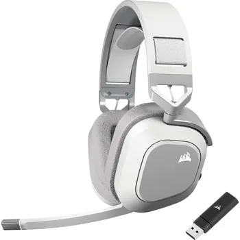 Sluchátka CORSAIR HS80 MAX WIRELESS Multiplatform Herní sluchátka s Bluetooth – Dolby Atmos – Omnidirekcionální mikrofon – Kompati 840006693840