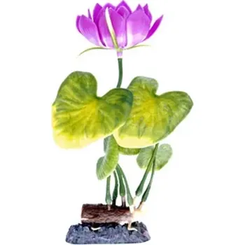 Dekorace do akvária Rostlina umělá 20,32 cm Water Lily (White) M (Rostlina umělá 20,32 cm Water Lily (White) M)