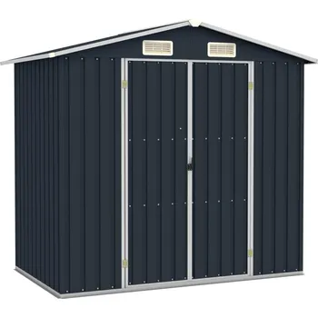 Zahradní domek vidaXL Zahradní přístřešek antracitový 205x129x183 cm pozinkovaná ocel