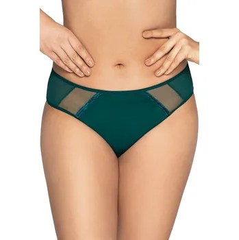 Kalhotky Dámské brazilky 1030/1 Novato lux smaragd - AVA smaragdová S
