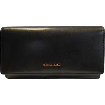 Peněženka Marta Ponti dámská kožená peněženka černá B120802 Preto