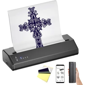 Tetovací strojek LIUMATE Bezdrátová tiskárna tetovacích šablon Bluetooth Tattoo Stencil Machine Thermal Printer Copier Mobile Portable Tattoo Pri X001ROGZSH