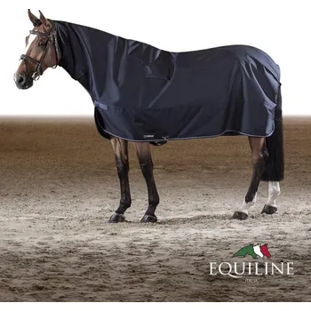 Deka pro koně Deka Equiline Corby nepromokavá s krkem 0G 165cm tmavě modrá