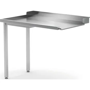 Nerezový dřez Vykládací stůl pro myčky nádobí, HENDI, levá strana, 1000x700x(H)850mm