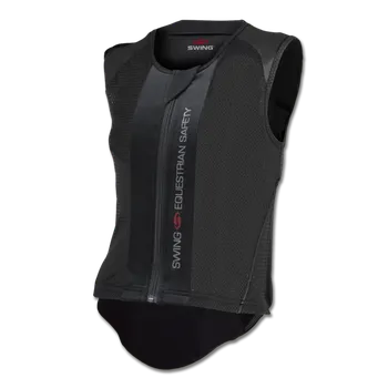 Jezdecká bezpečnostní vesta Bezpečnostní vesta Swing P06 dětská S dětské černá