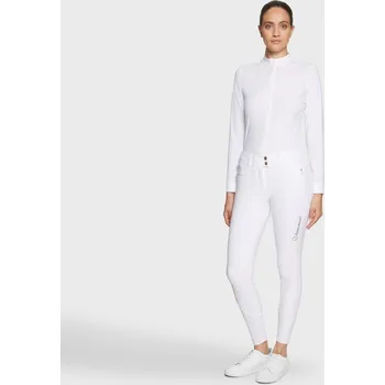 Jezdecké kalhoty Rajtky Samshield Clara Premium full grip A24 40(FR38) bílá/metal eclipse