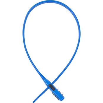 Motozámek Zámek zdrhovací na přilby a příslušenství security tie combination, oxford (modrý)