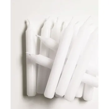 Svíčka Logimax Vánoční svíčky bílé 12x95 mm 12 kusů